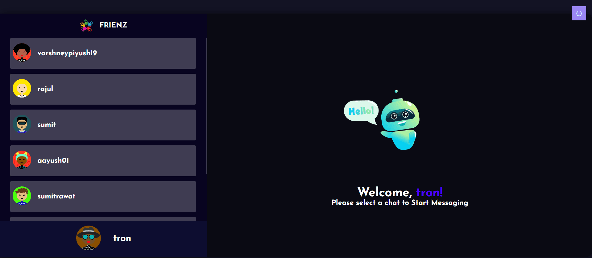 Frienz Real-Time Chat